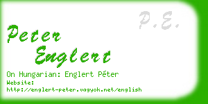 peter englert business card